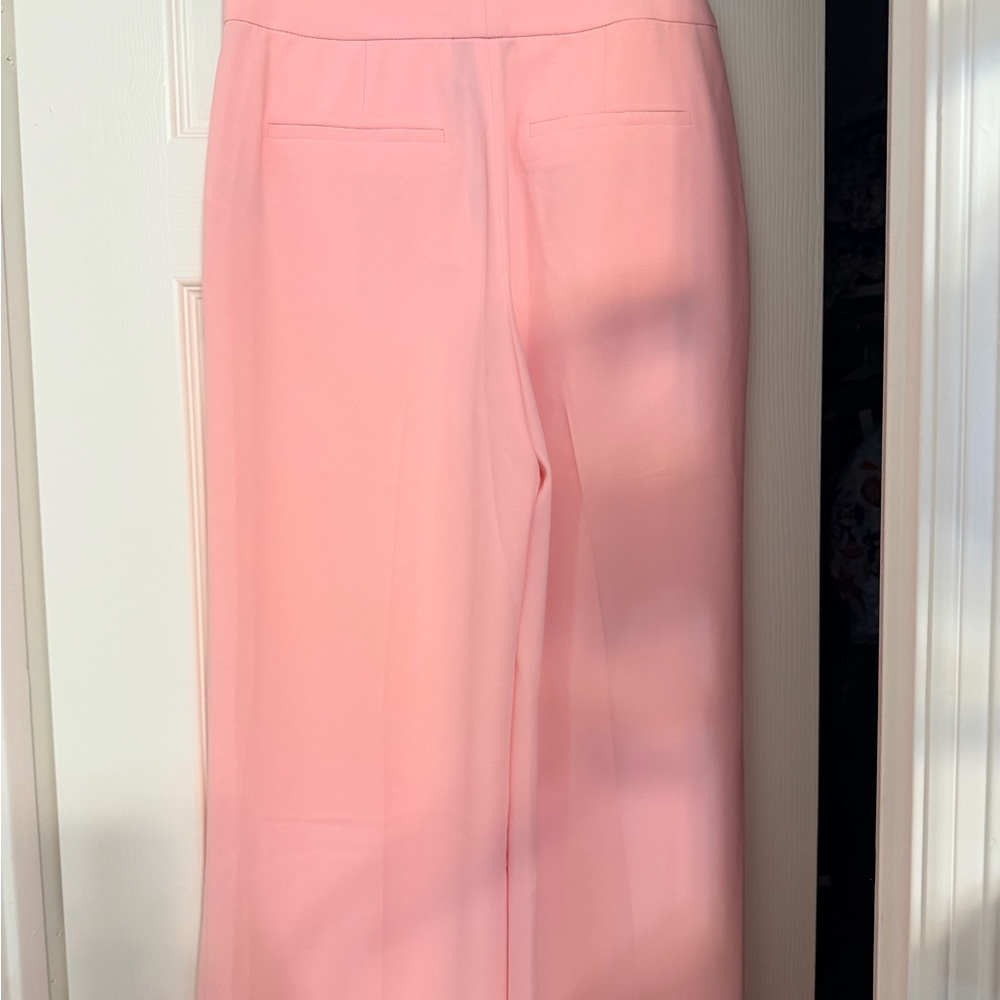 Alice + Olivia Blush Pink Wide-Leg Trousers - Picture 4 of 8